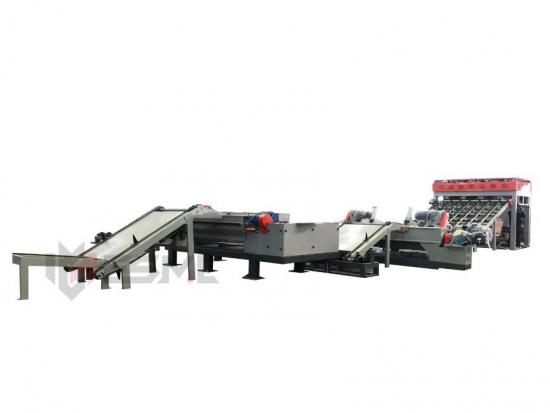 8 ft log peeling production line,spindle less wood peeling machine