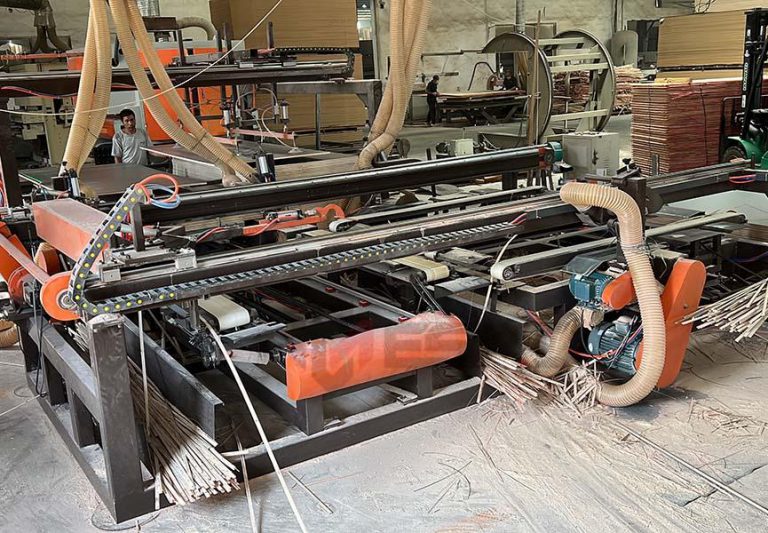 Advances in CNC plywood sawing machine for plywood edge making
